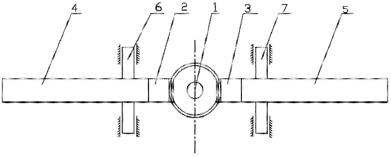 Bisection moving rocker arm mechanism driven by worm wheel and worm