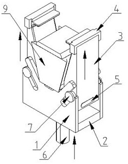 A silicon steel sheet stacking device