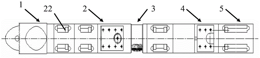 A kind of porous tube horizontal jet jet drill bit