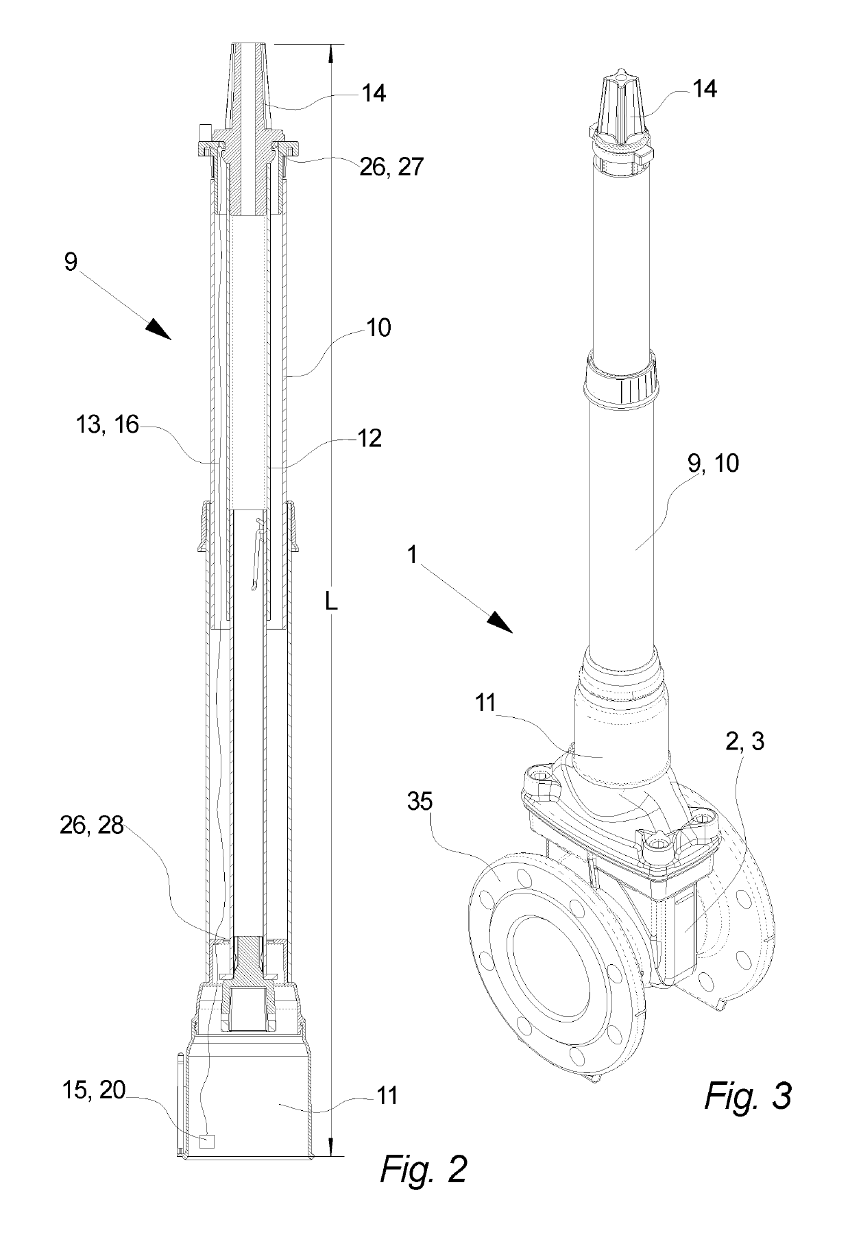 Valve arrangement, a method for identifying an underground valve of a valve arrangement and use of a use of valve arrangement