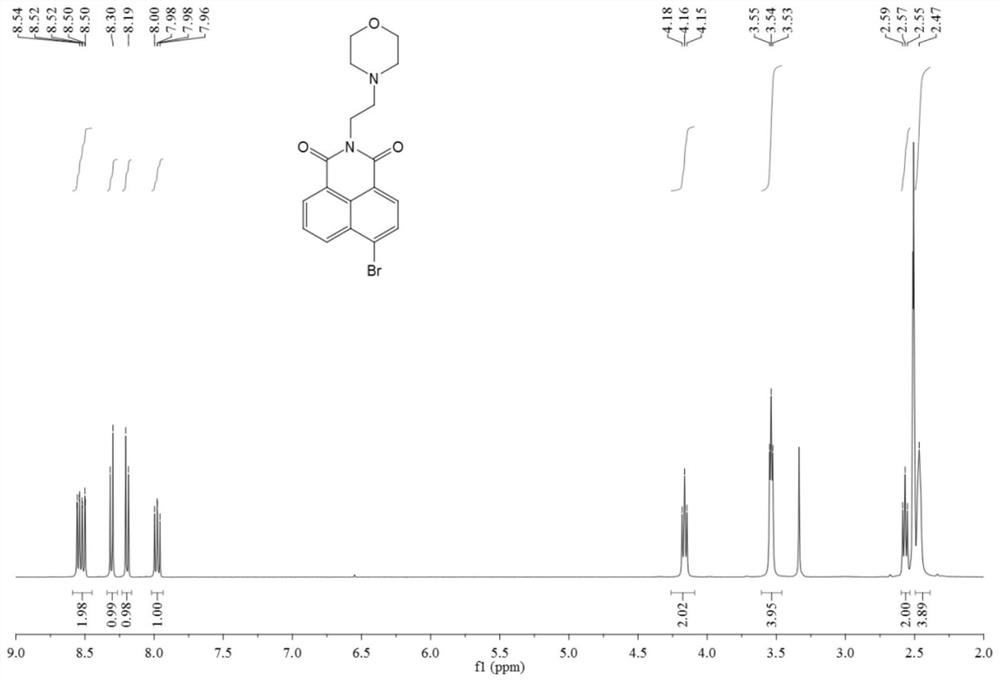 Ratiometric fluorescent molecular probe for detecting hypochlorite ion, preparation method and application thereof