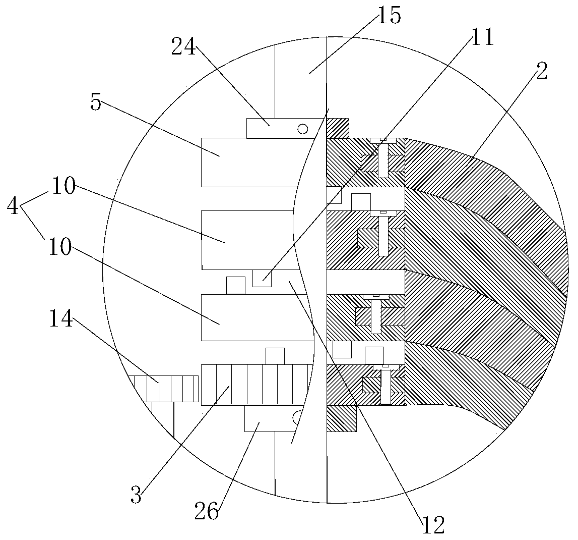 Fan and air outlet structure