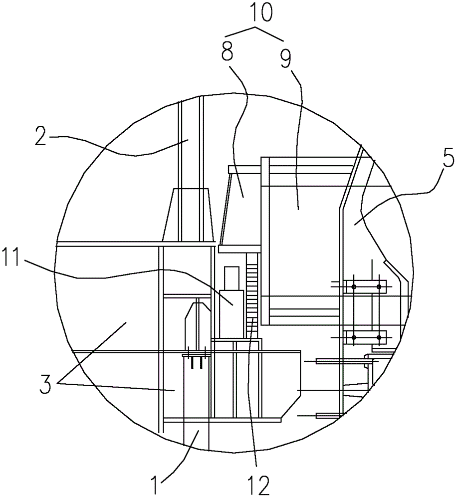 Method for replacing bottom of blast furnace