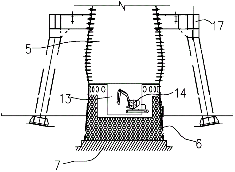 Method for replacing bottom of blast furnace