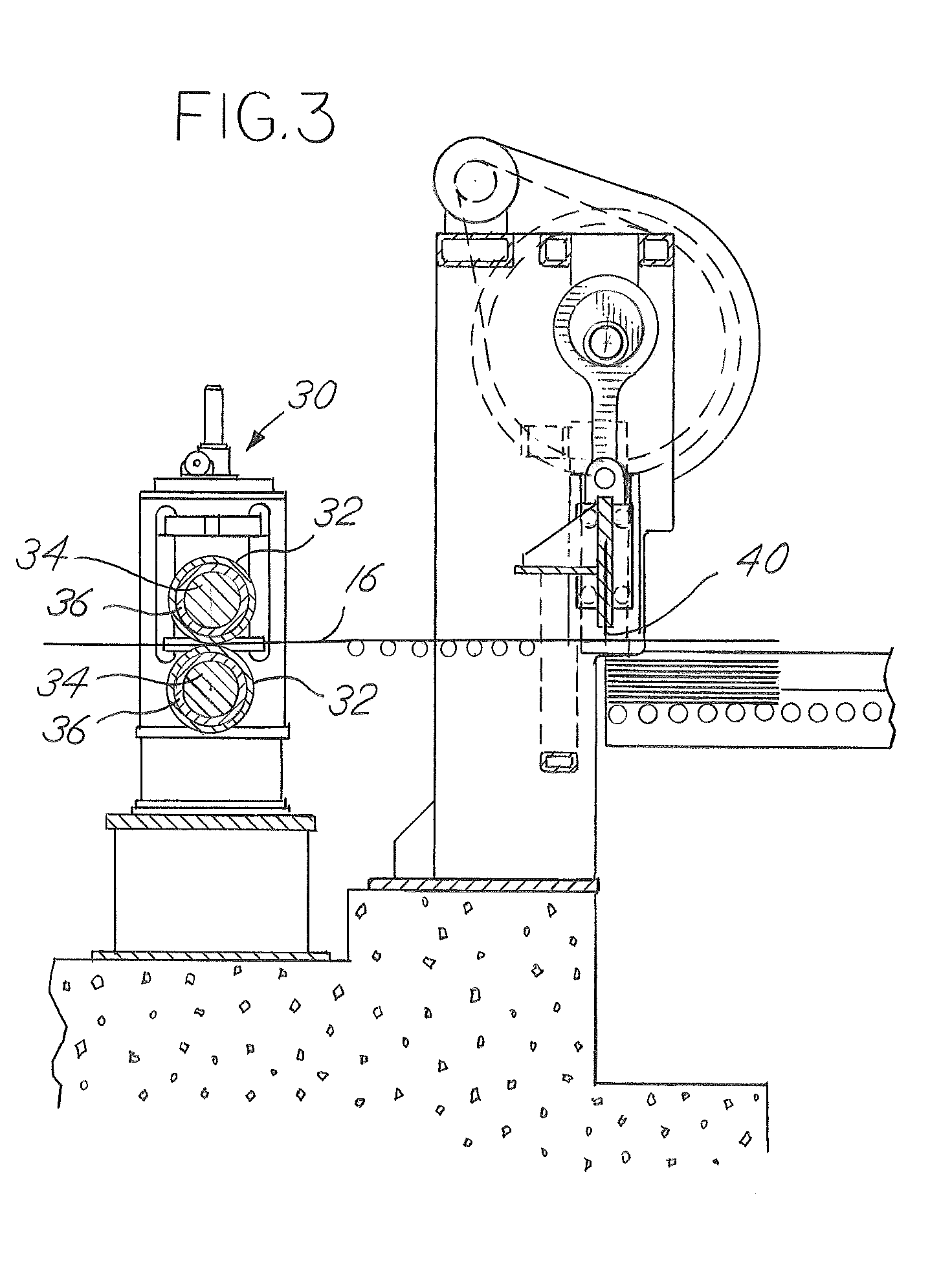 Blanking line using slitter as feeder