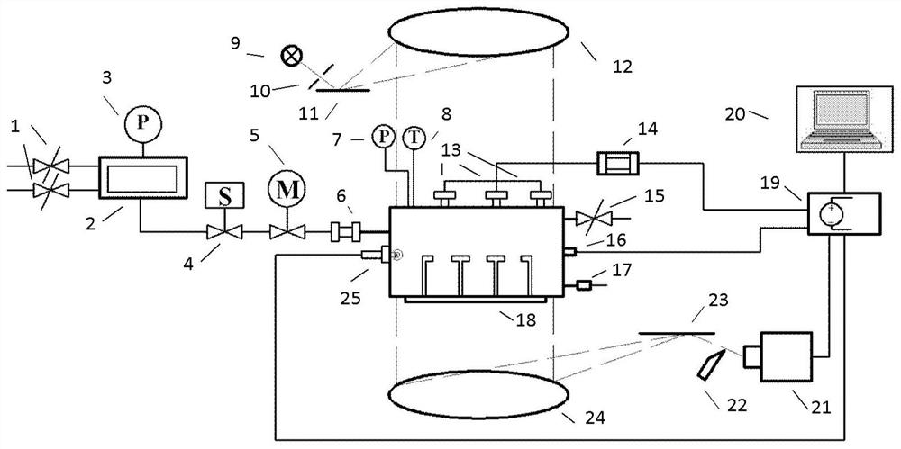 Combustion device and measurement system for realizing multi-point spontaneous combustion in space