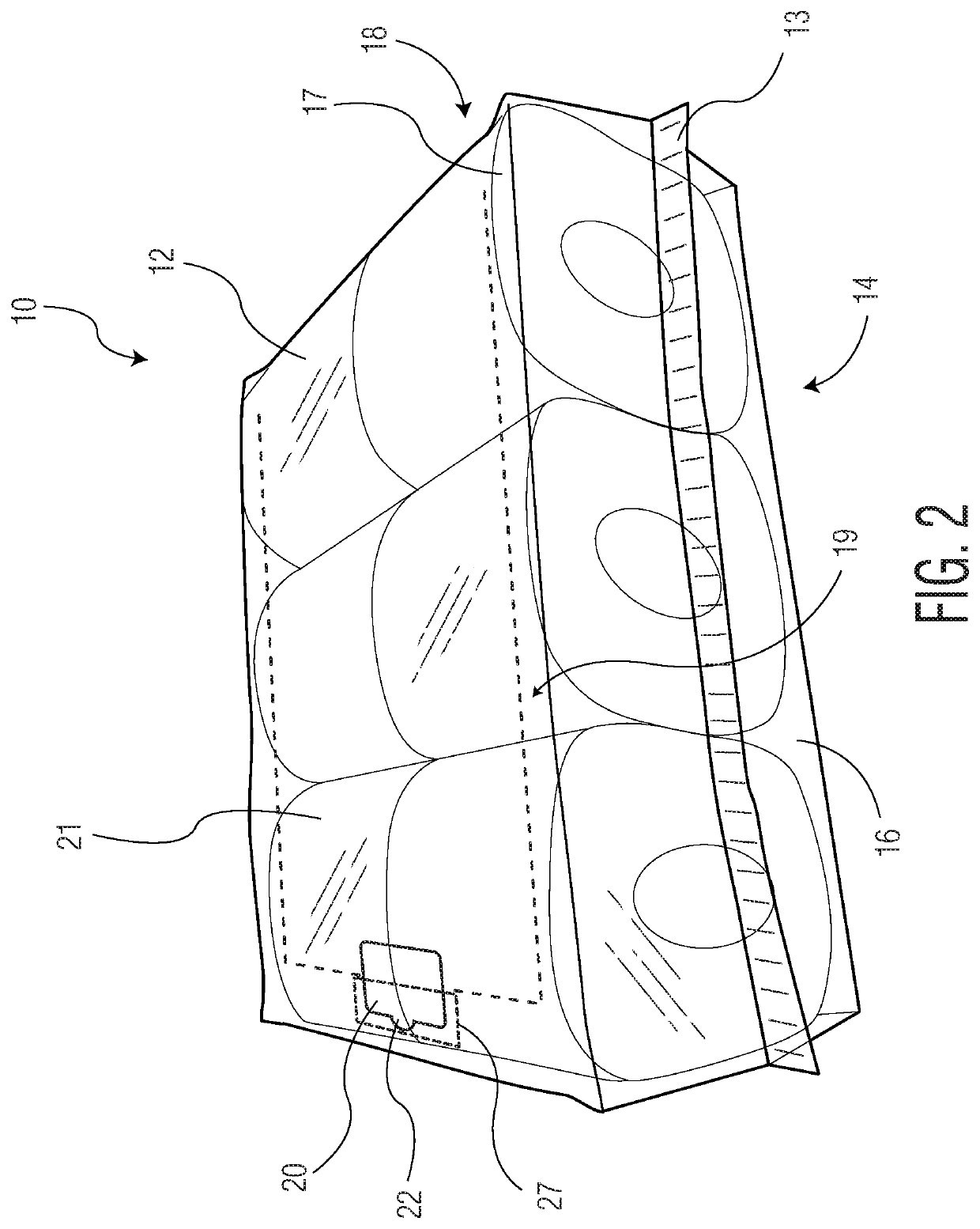 Semi-rigid tissue package