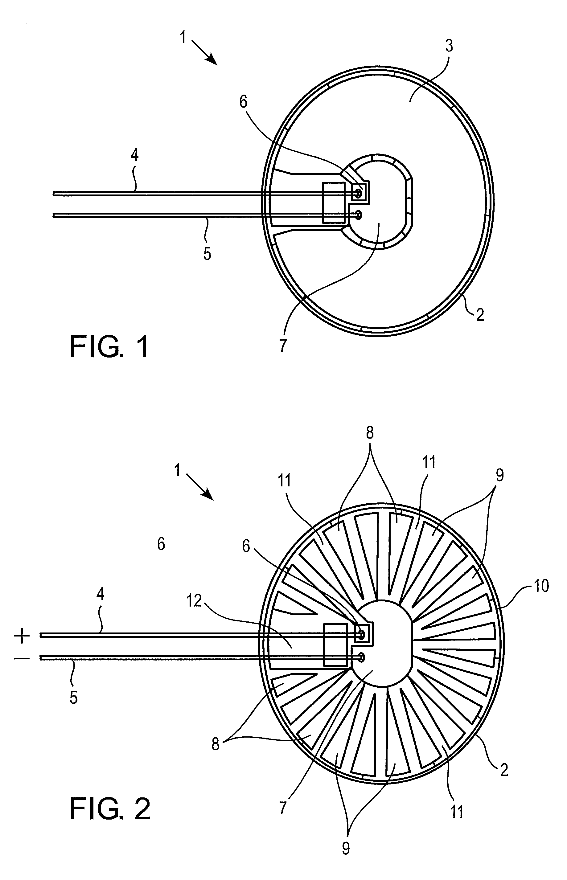 Electric heating element for insoles