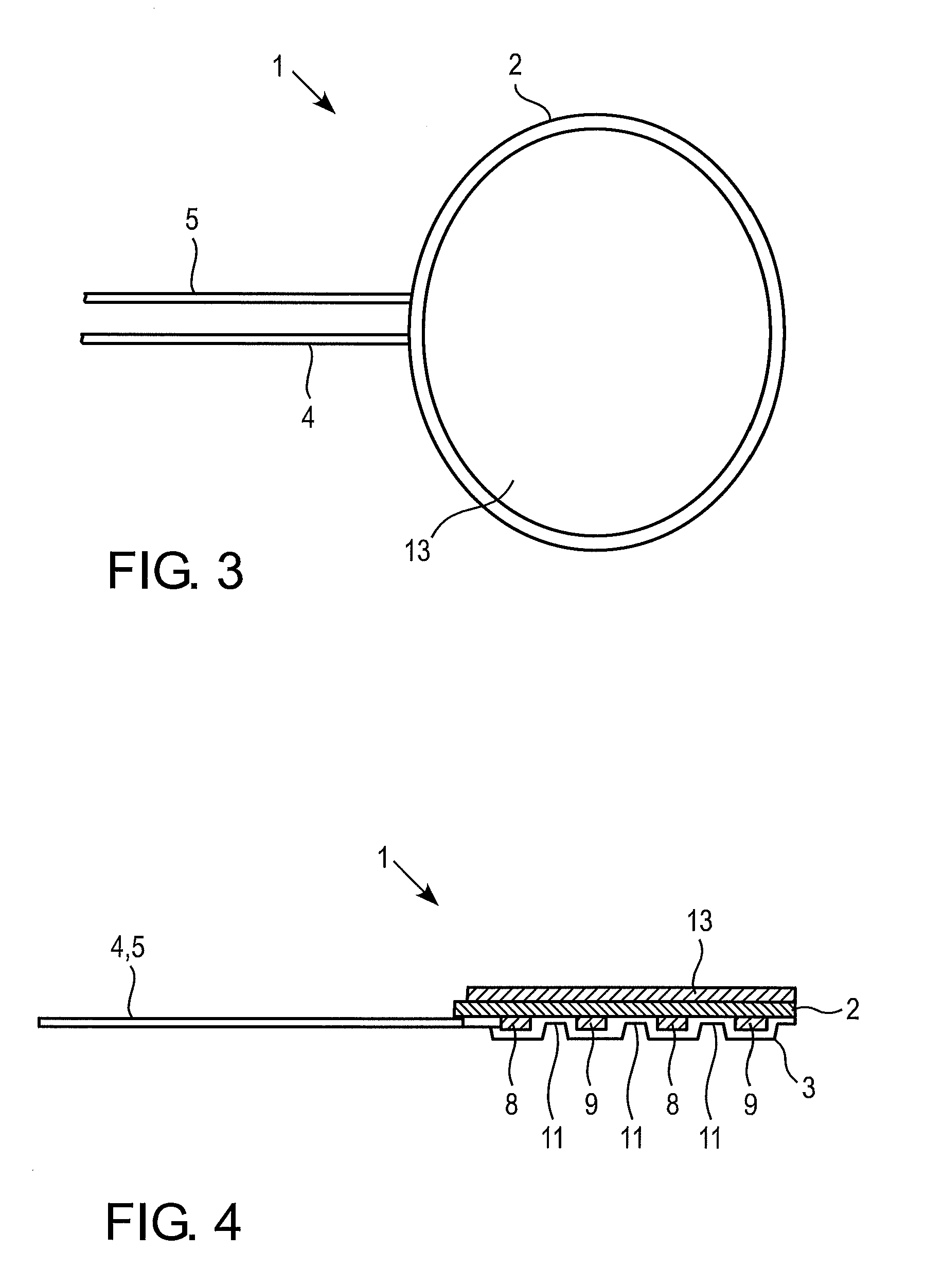 Electric heating element for insoles