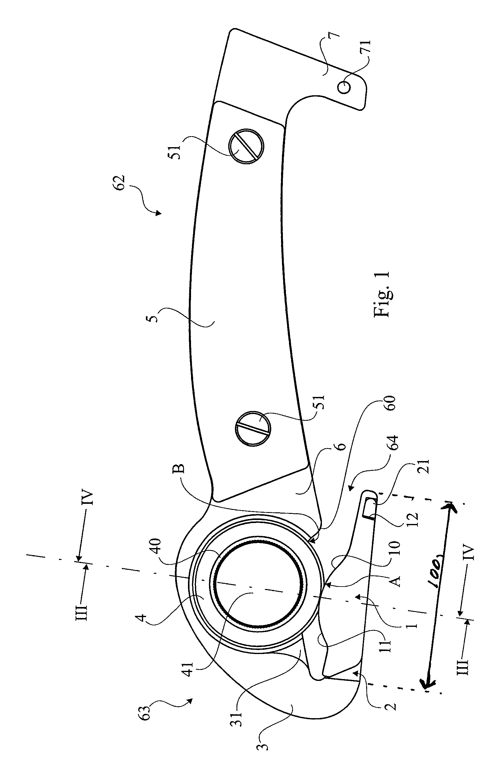 Hand-held cutting device