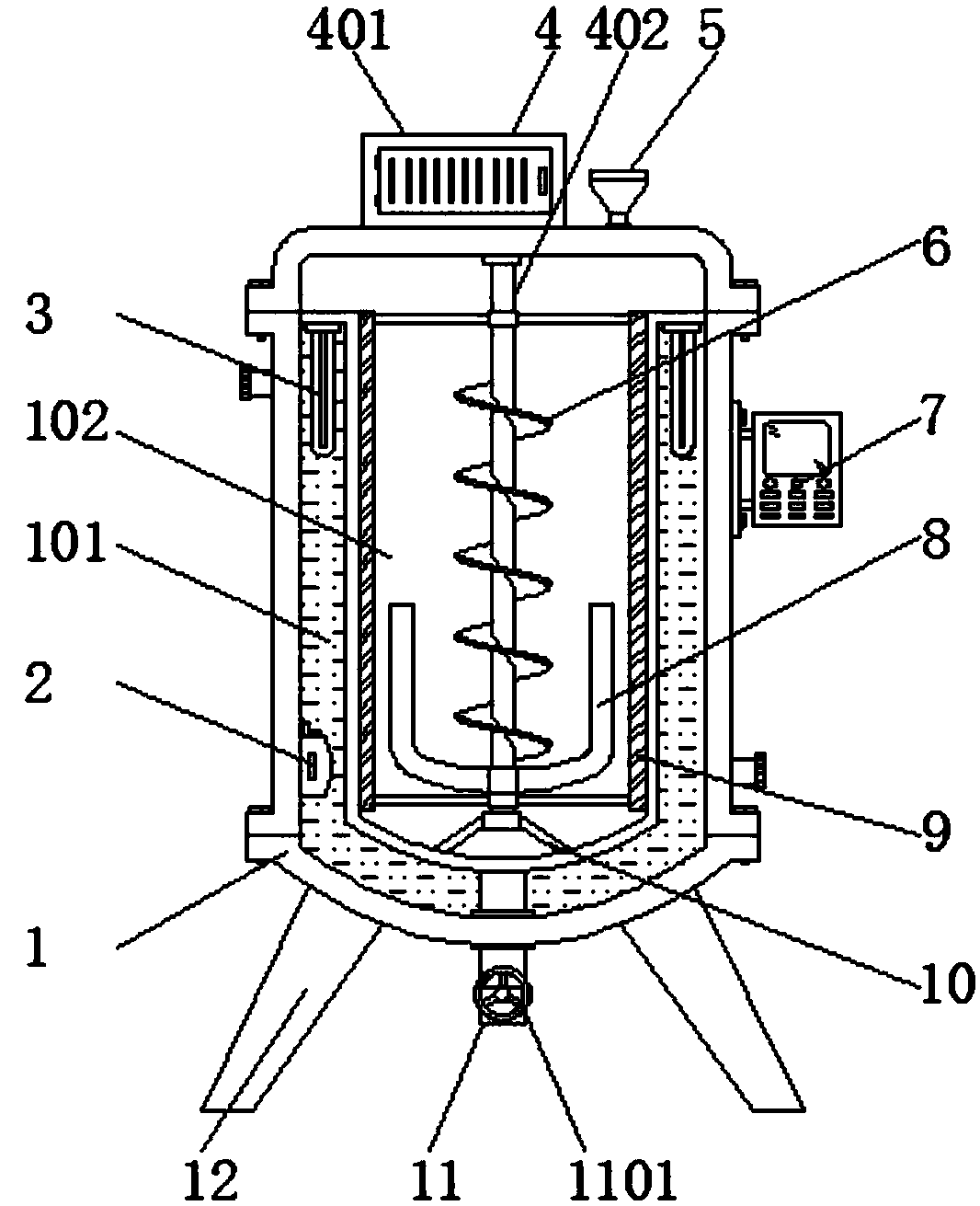 Special mixing tool for preparing composite nanometer fiber porous membrane