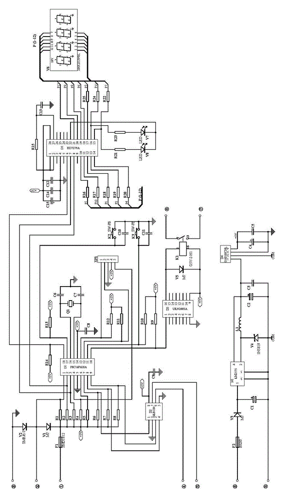 A digital multi-point temperature measurement system and its realization method