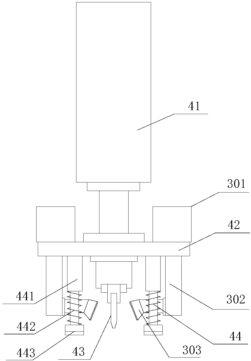 Silk fabric cutting device