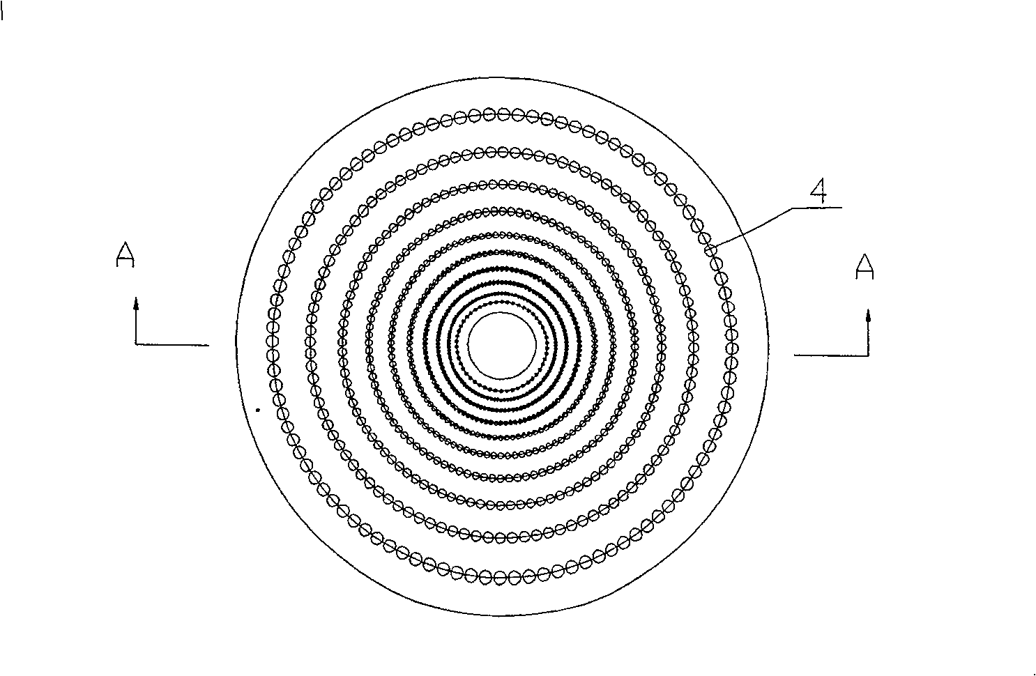 Aeration type convection mixing ink-removing flotation tank