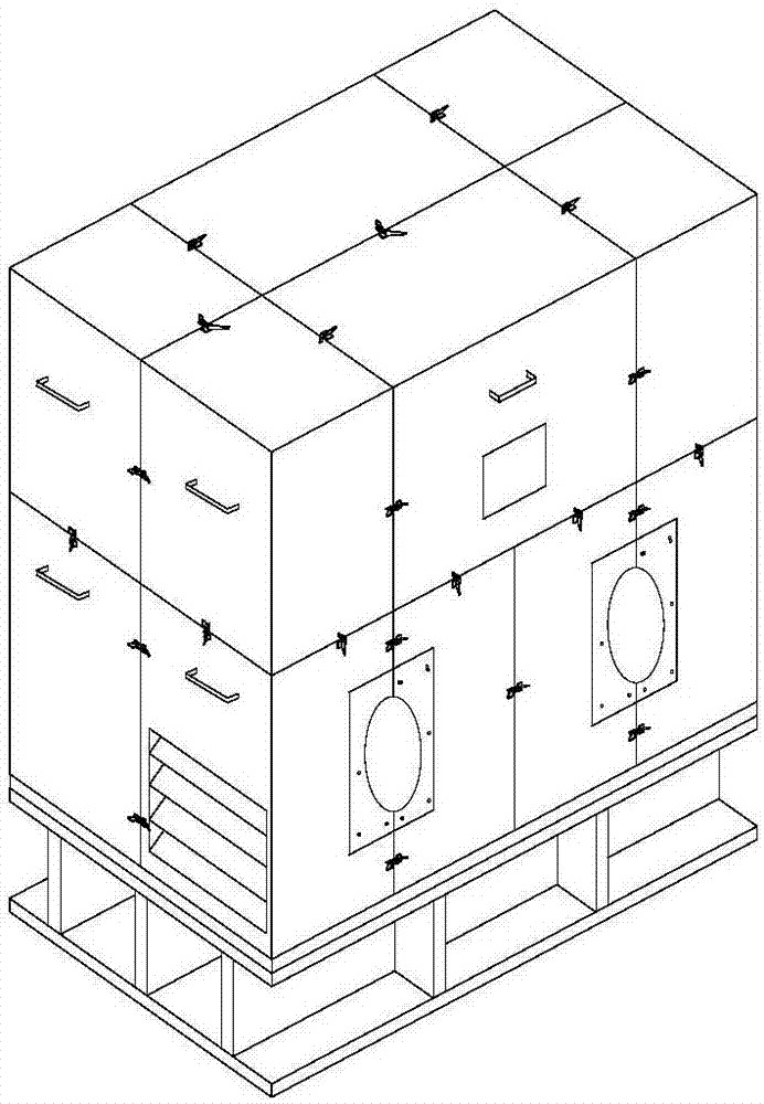 Integrated sound and vibration isolation device for electromechanical equipment