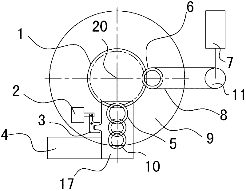 C-axis device of CNC vertical lathe