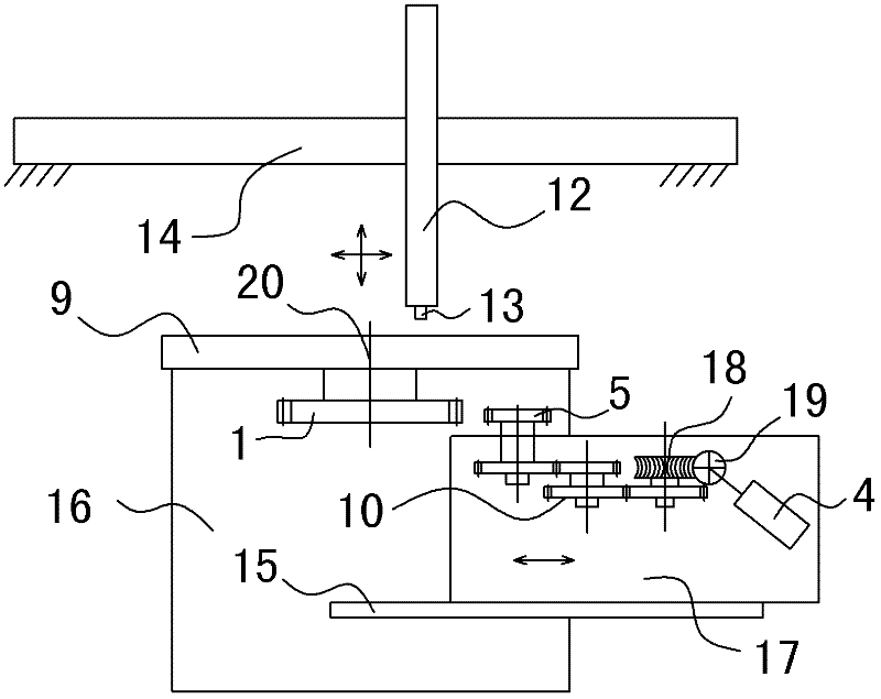 C-axis device of CNC vertical lathe