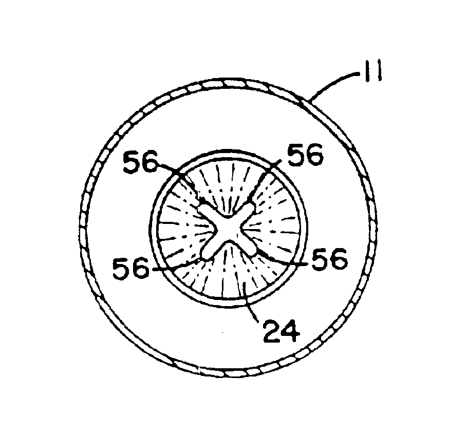 Muffler with catalytic converter arrangement; and method