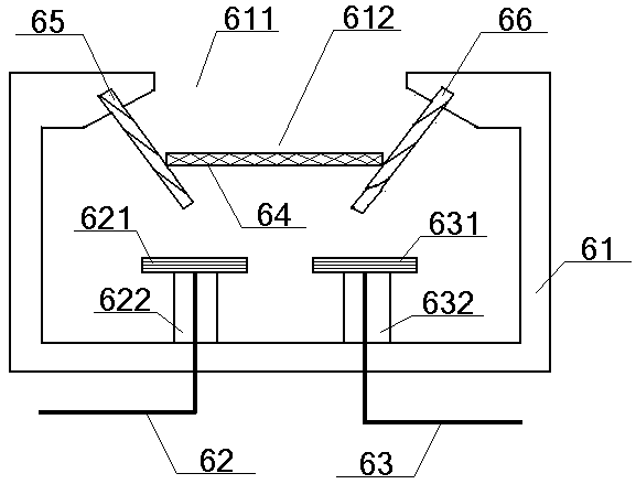 Cleaning device for powder storage device for construction