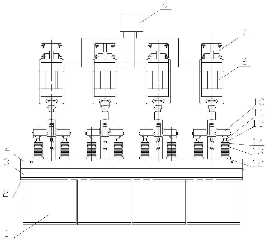 Workpiece clamping mechanism of multi-wire cutting machine