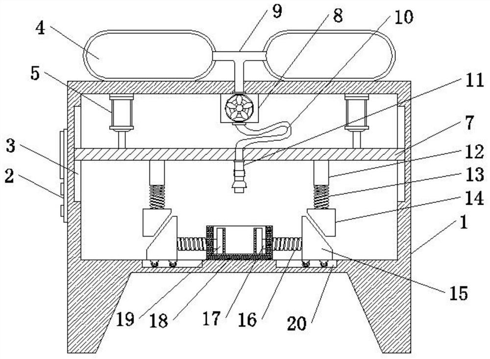 Gas charging device with gas leakage prevention mechanism for ceramic gas discharge tube processing