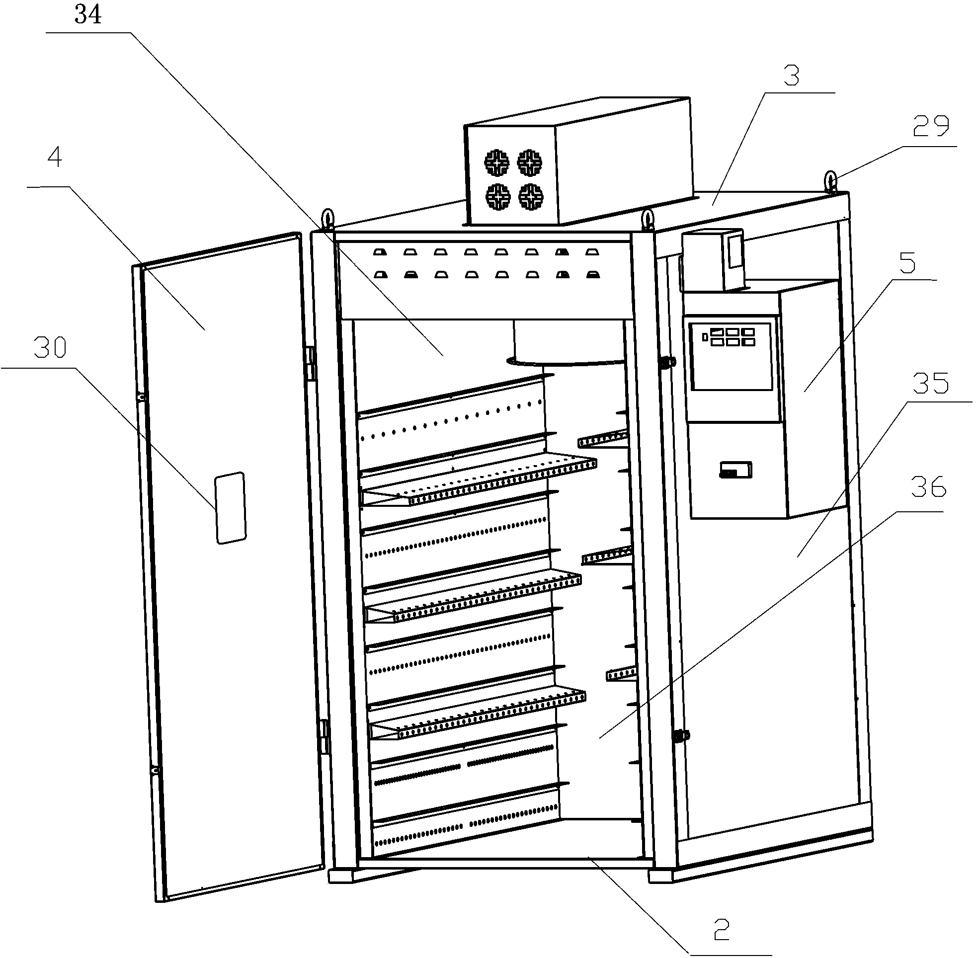 Intelligent electric heating drier