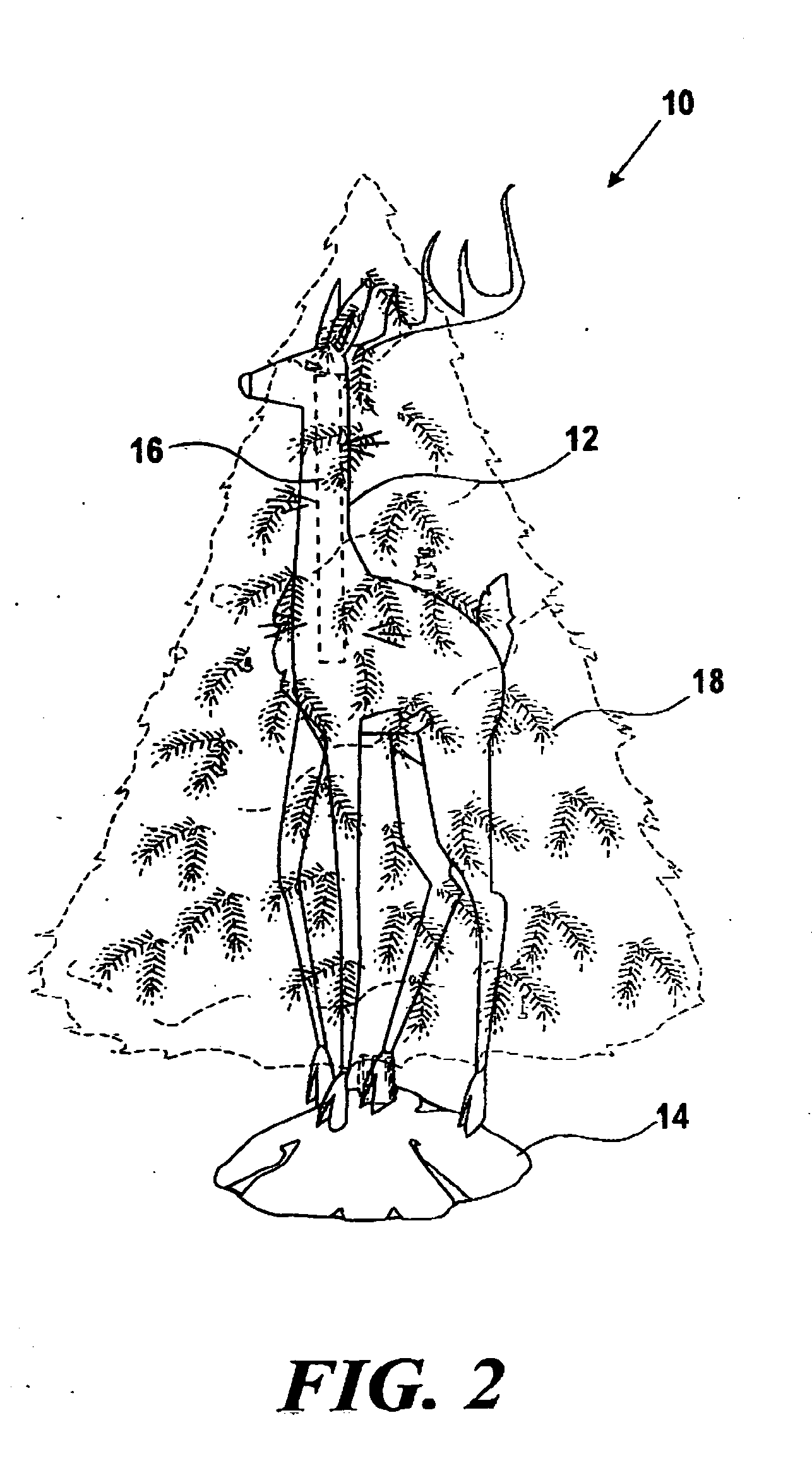 Artificial christmas tree