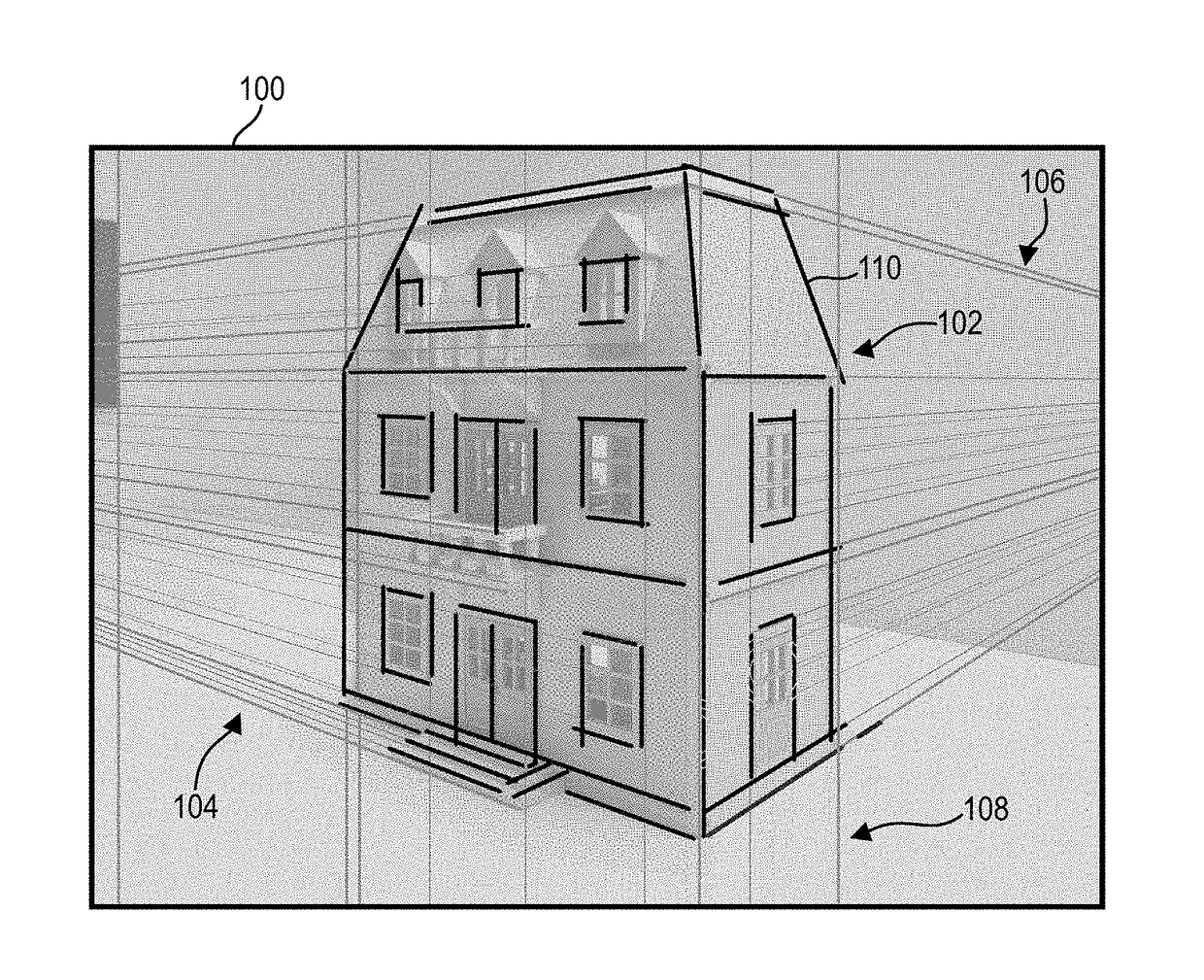 Homography-assisted perspective drawing