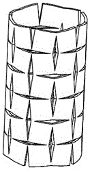 Method for manufacturing biodegradable shape-memory polymer intravascular stent additive with negative poisson ratio