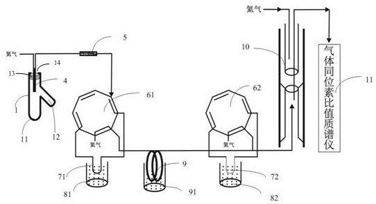 Method and system for high-resolution determination of organic carbon isotopes in stalagmite