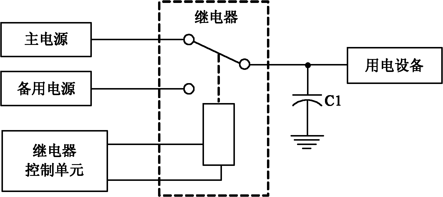 Dual-power stable-switching device and method