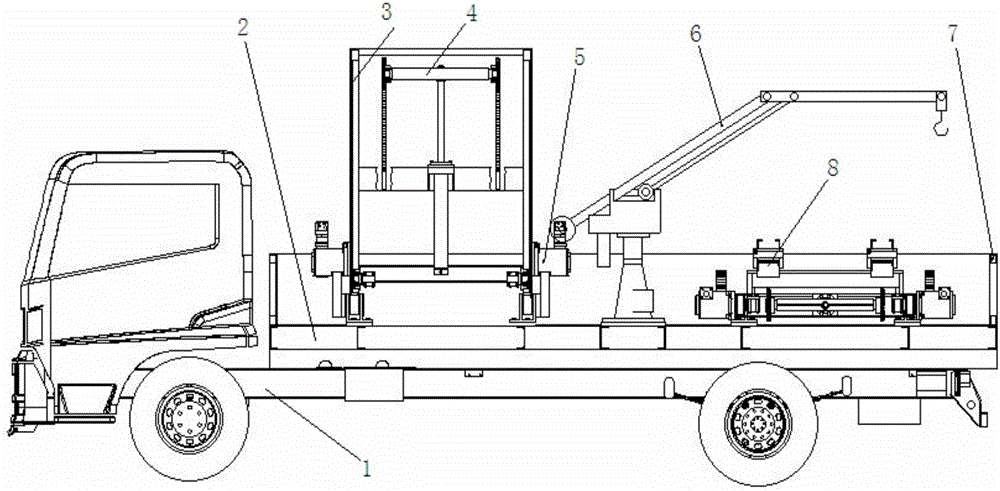 Mobile dismantling platform for scrap cars and dismantling method thereof