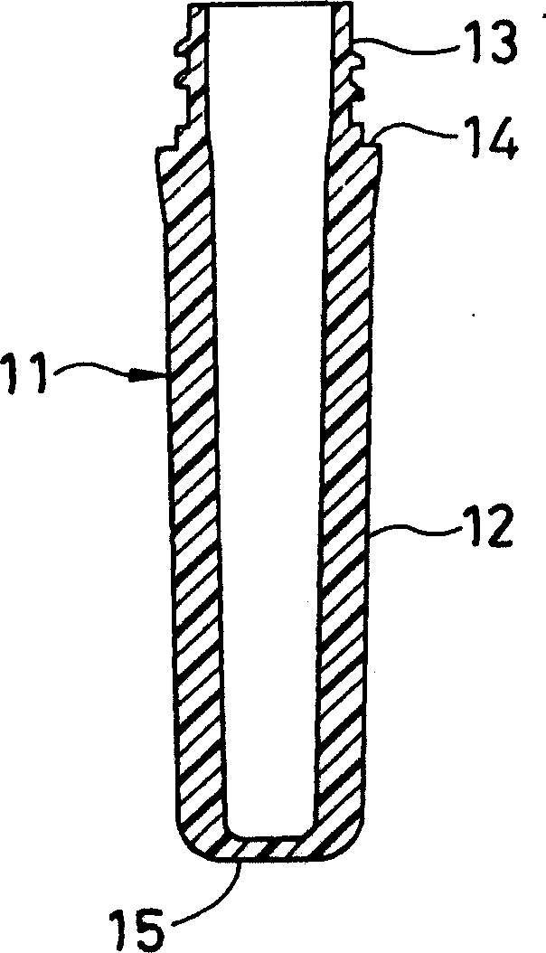 Injection stretch blow molding method of a cylindrical narrow mouth container and a container