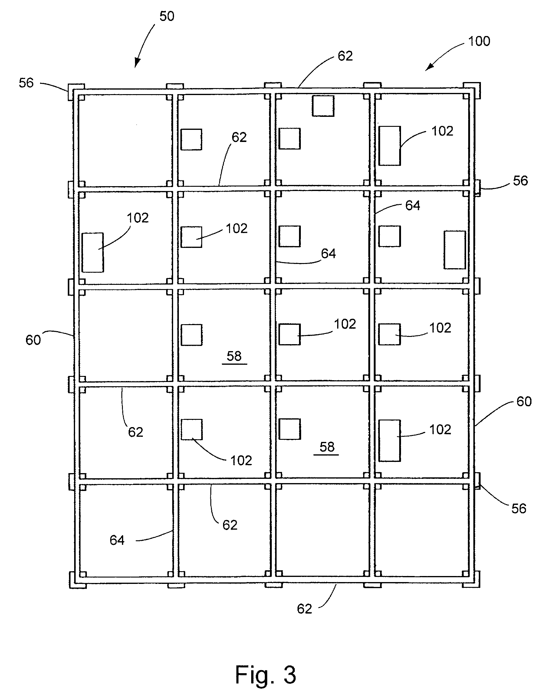 Electrical floor access module system