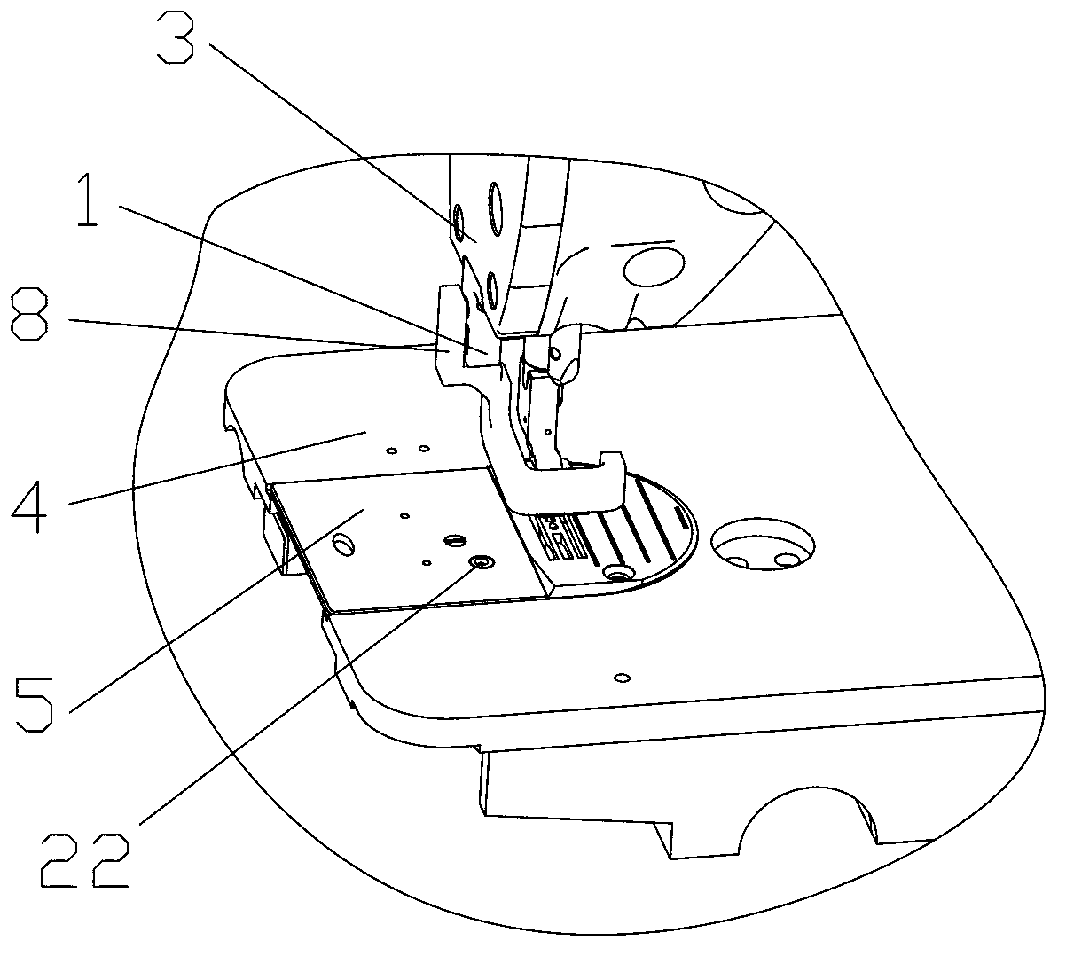 Lockstitch sewing machine with automatic induction function