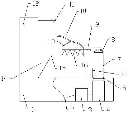 Gluing device for aluminum shell cover plate of power capacitor