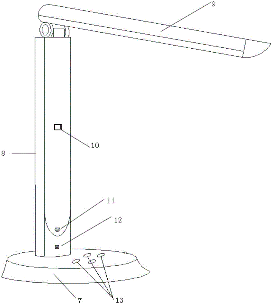 Special remote-controlled intelligent LED desk lamp for students