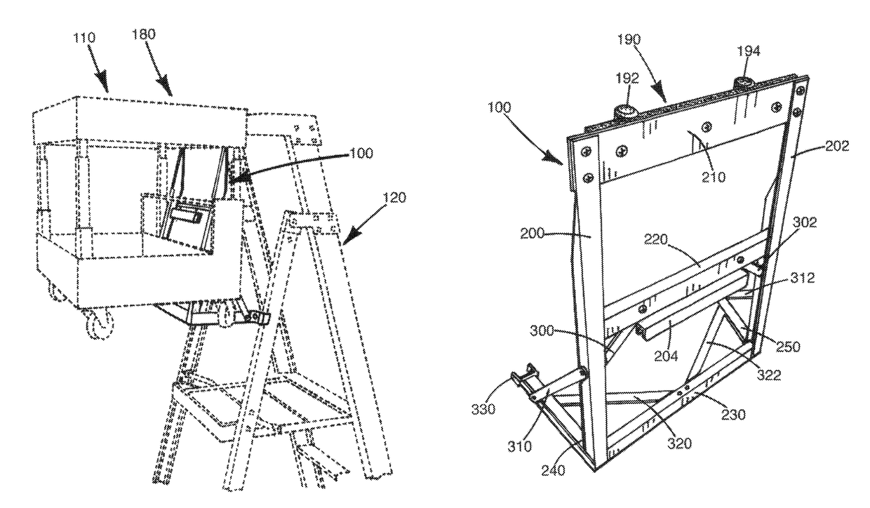 Podium ladder adapter