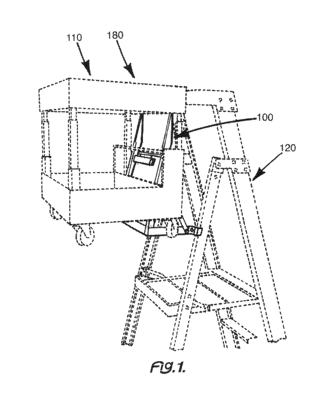 Podium ladder adapter