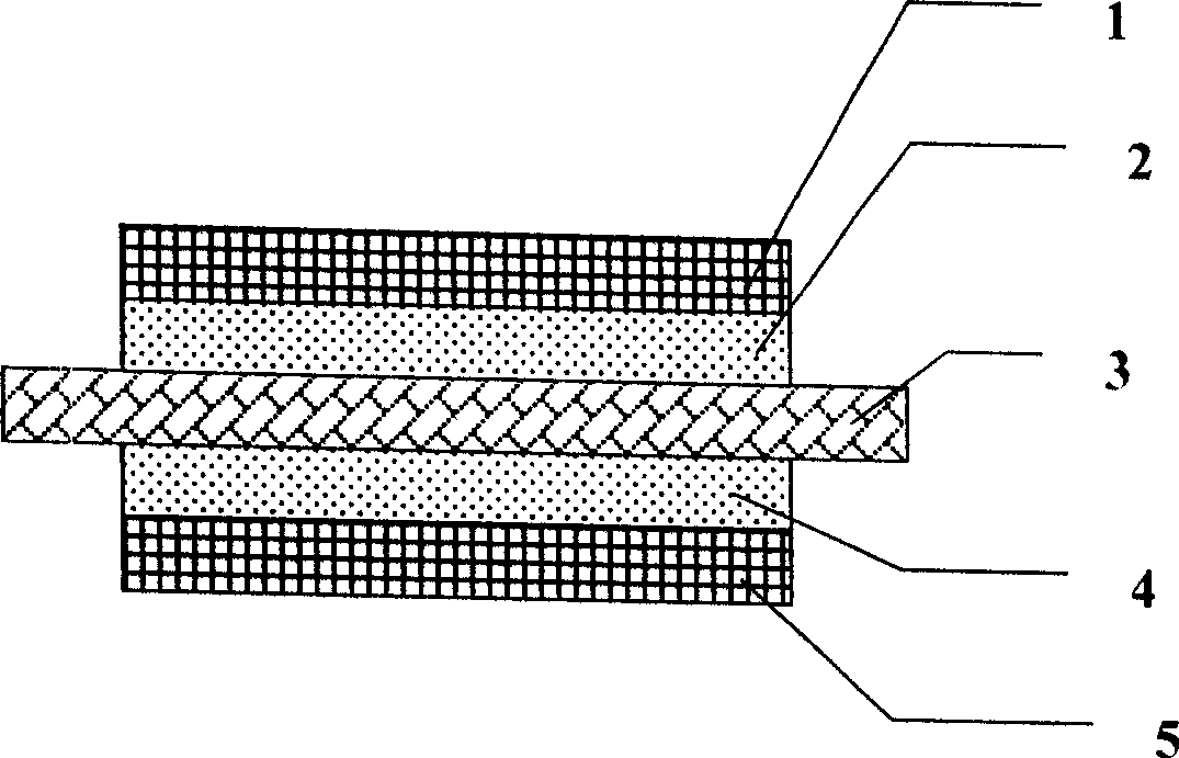 Method for preparing membrane electrode of direct methanol fuel cell