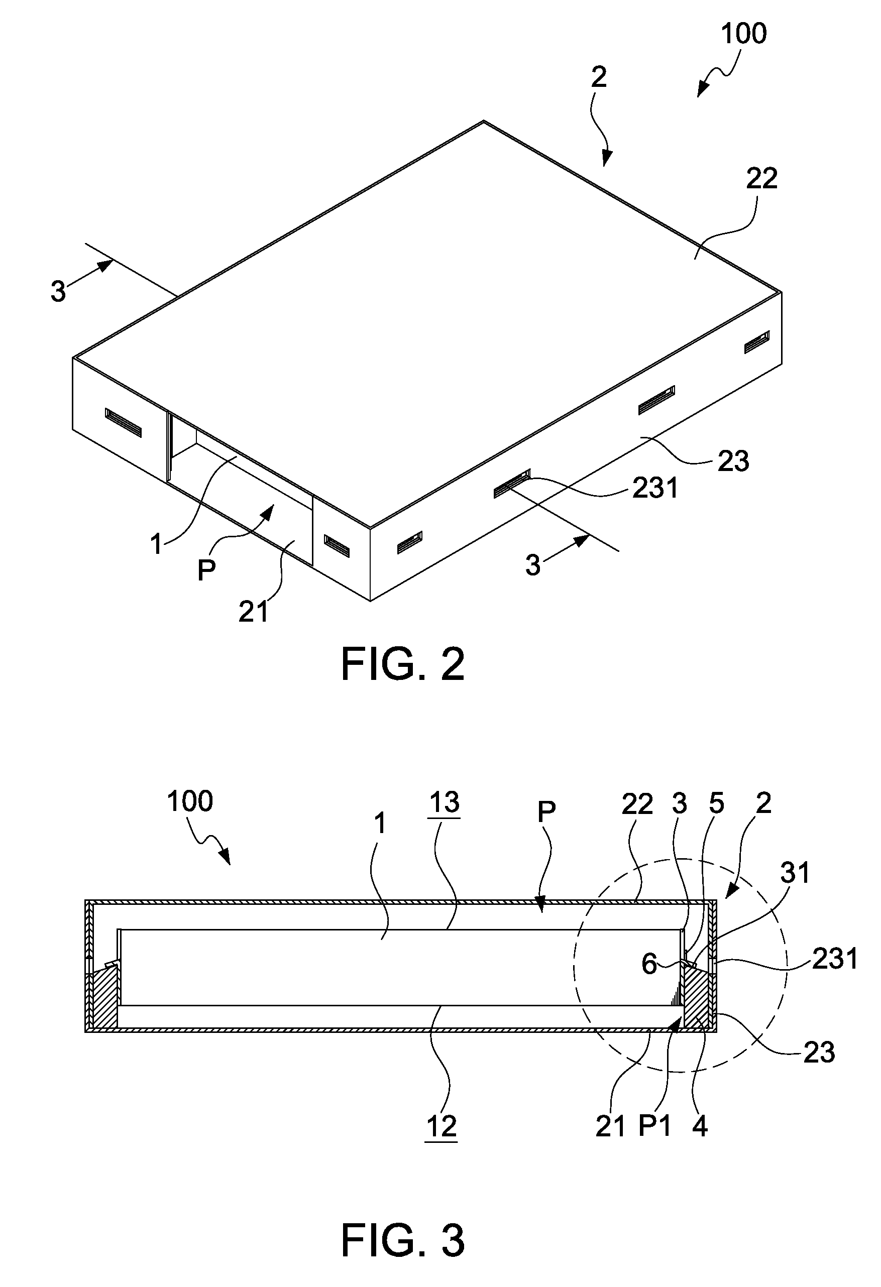 Shockproof assembly for flat storage device