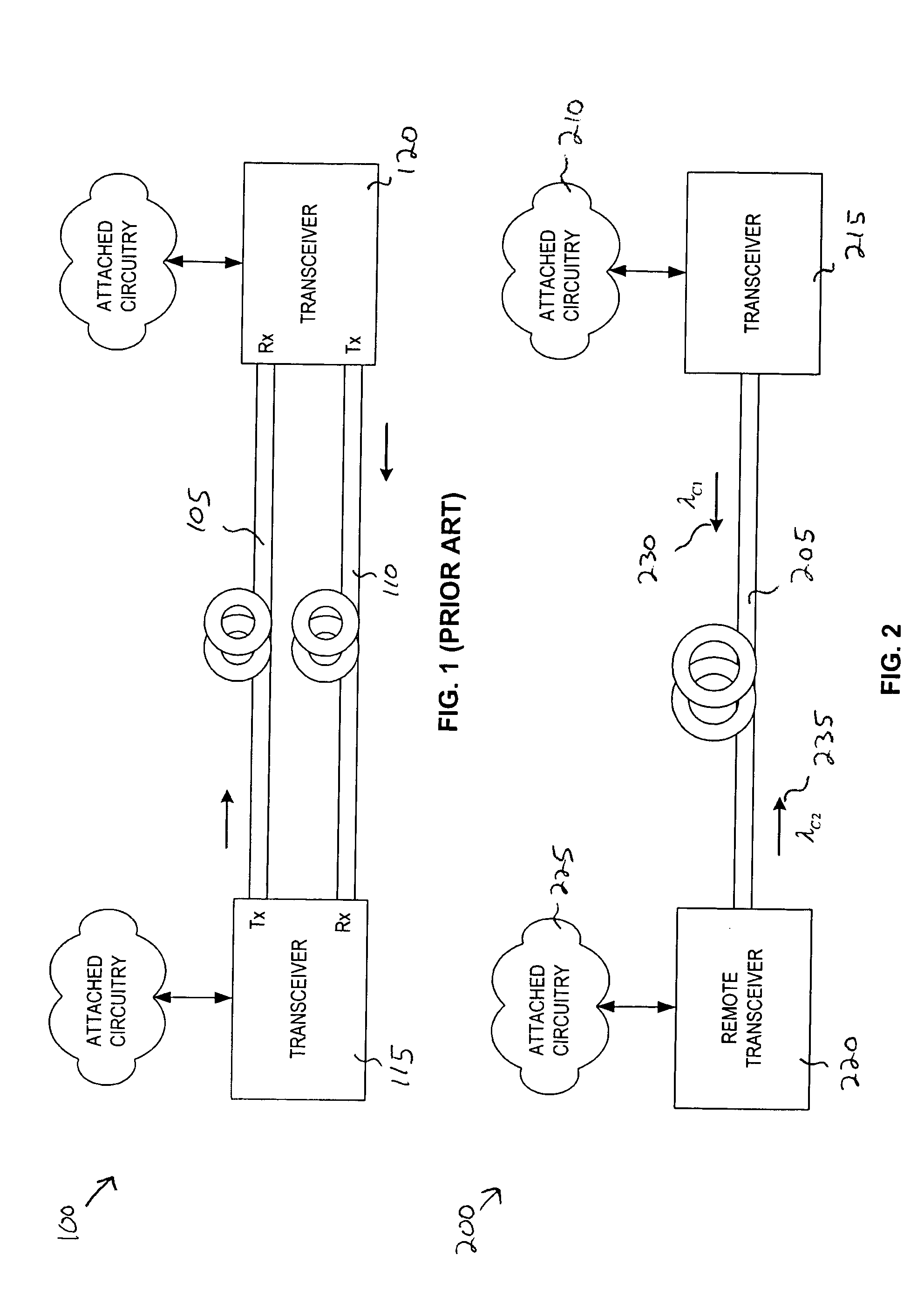 Optical transceiver over single communication link