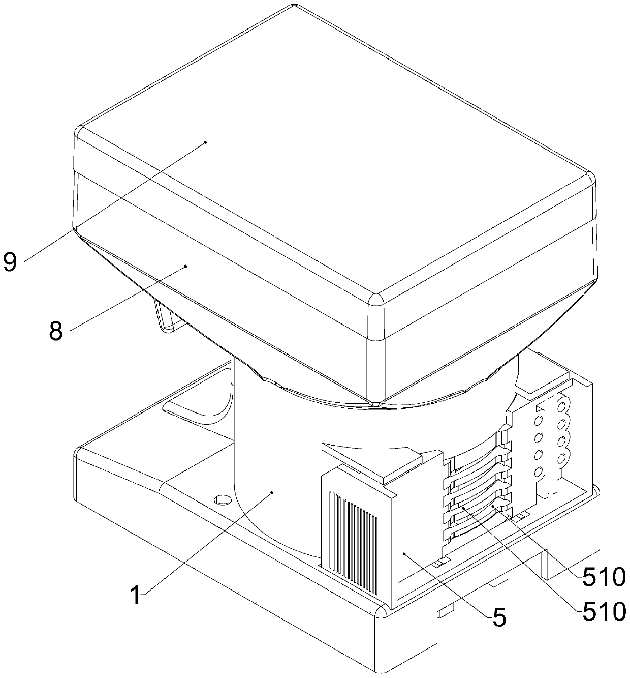 Particle medicine leakage medicine device