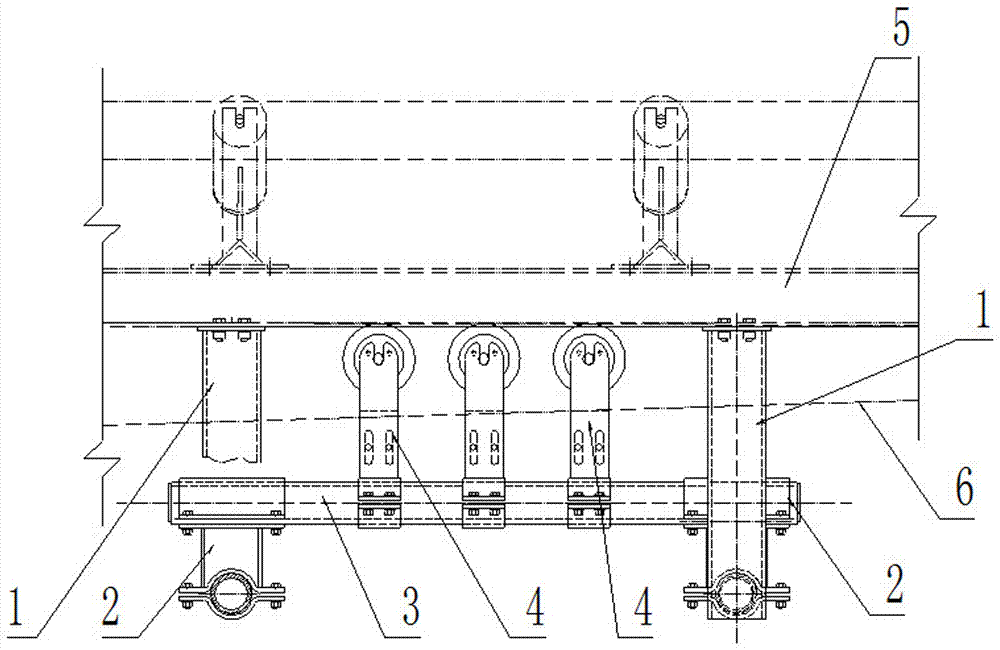 Return trip universal adjustable combined ejector wheel device for round pipe belt conveyor