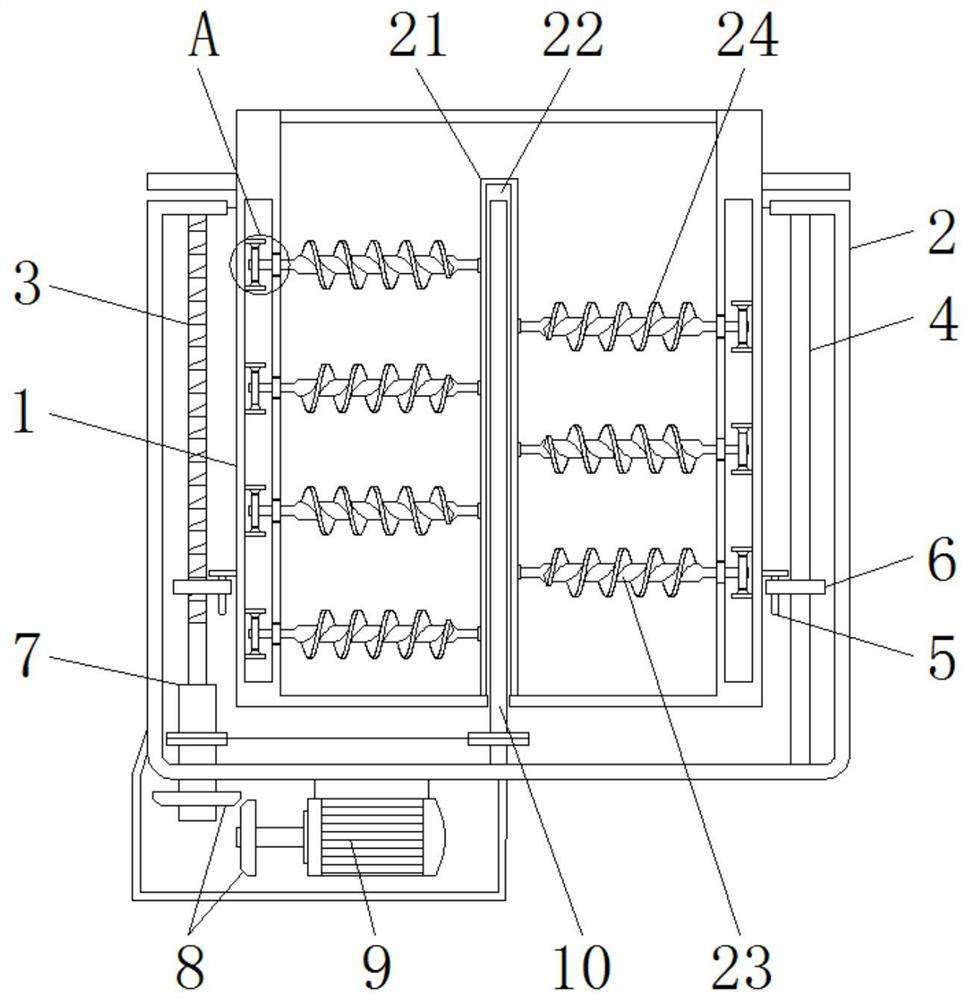 A kind of buried organic fertilizer biological fermentation device