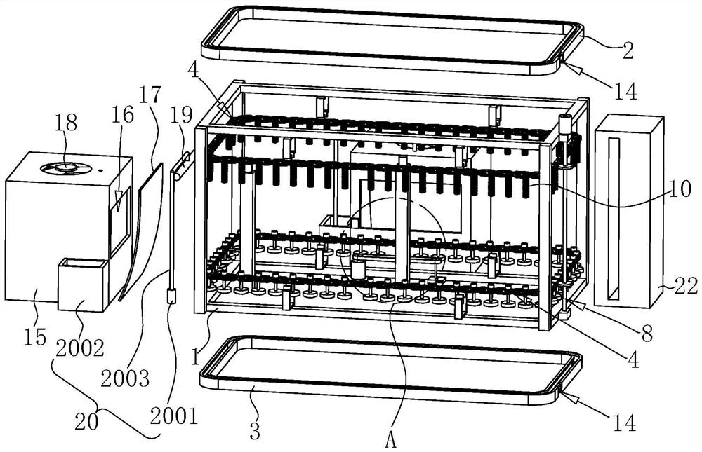 Wooden furniture spraying device