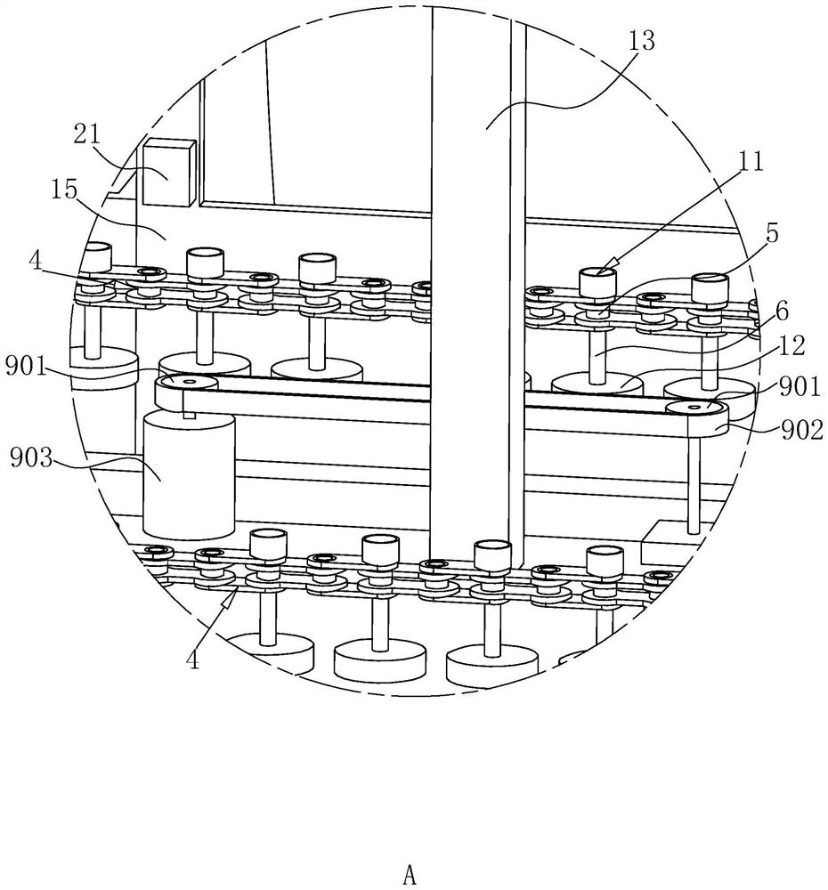 Wooden furniture spraying device