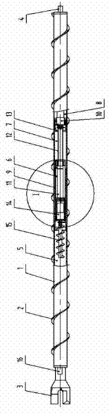 On-site sealed sampling device for coal bed gas