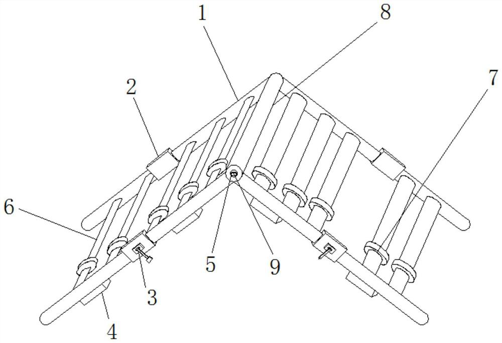 Anti-skid device for semicircle-shaped tile roofing construction