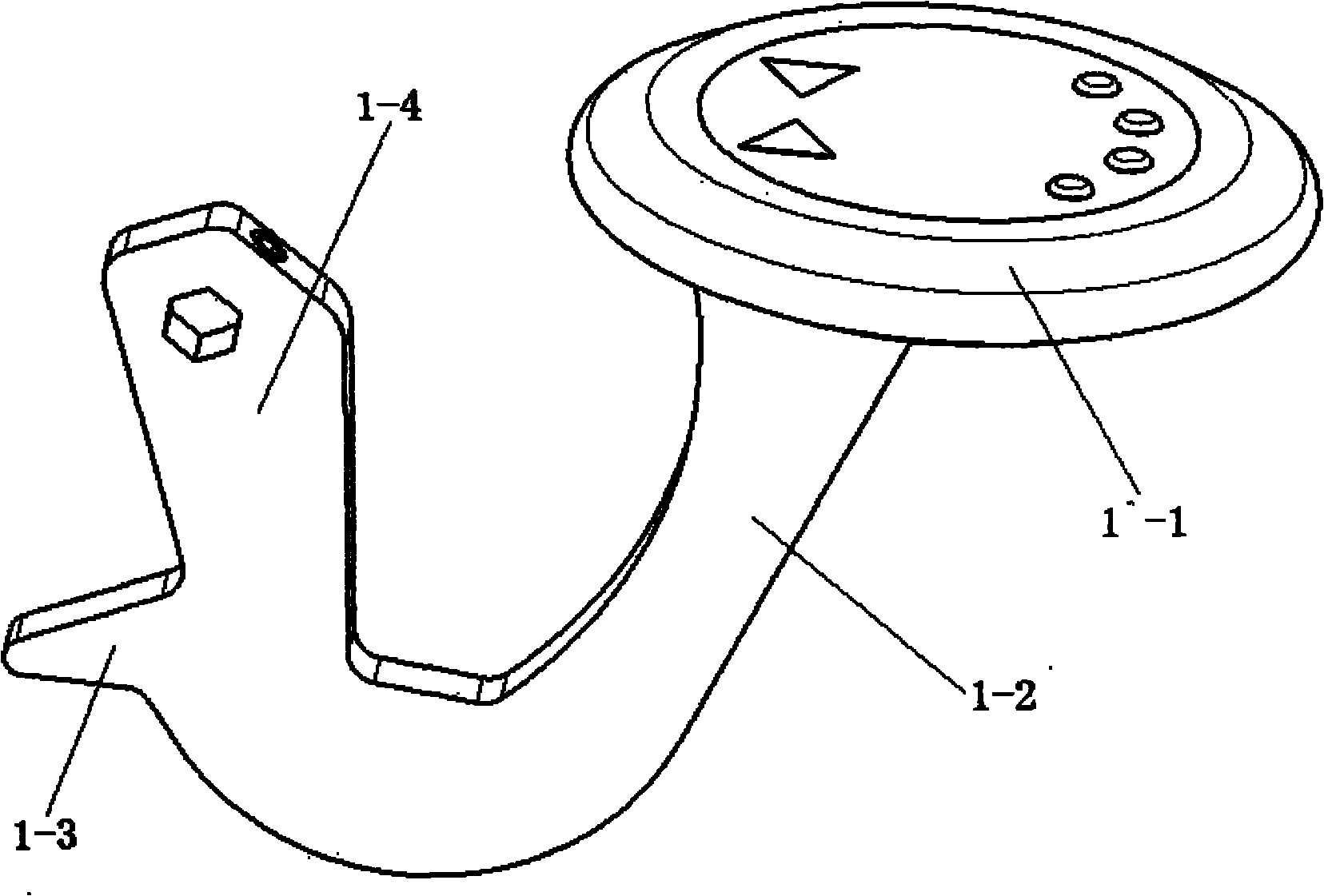 Integral brake control mechanism for operating bed